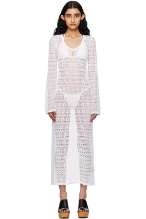 Isabel Marant White Poros Midi Dress