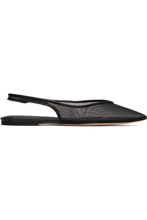 Studio Amelia Black Razor Ballerina Flats
