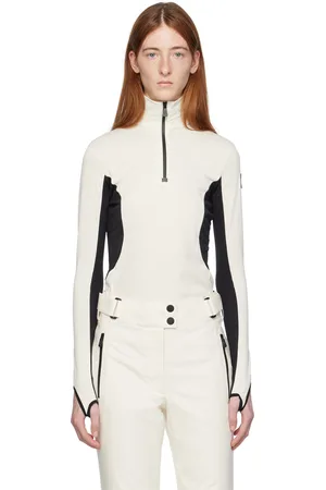 Moncler White Zip Turtleneck