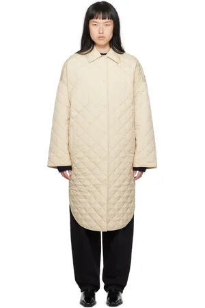 Totême Beige Quilted Coat