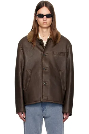 OUR LEGACY Brown Alaska Shearling Jacket