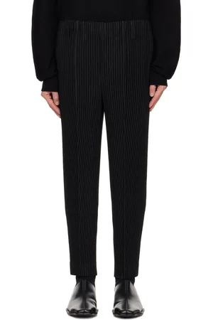Issey Miyake Black Compleat Trousers