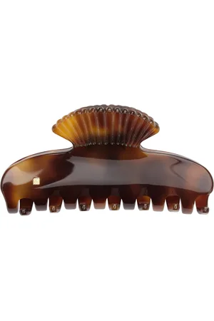 Sophie Buhai Brown & Orange Small Fan Shell Claw Hair Clip