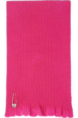 VERSACE Pink Medusa Safety Pin Scarf