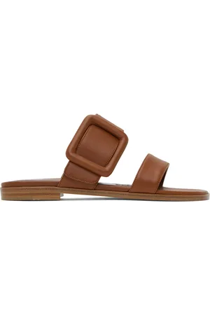 Manolo Blahnik Brown Tituba Sandals