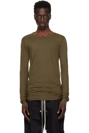 Rick Owens Khaki Porterville Basic Long Sleeve T-Shirt