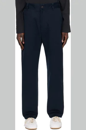 STUDIO NICHOLSON Navy Bill Trousers