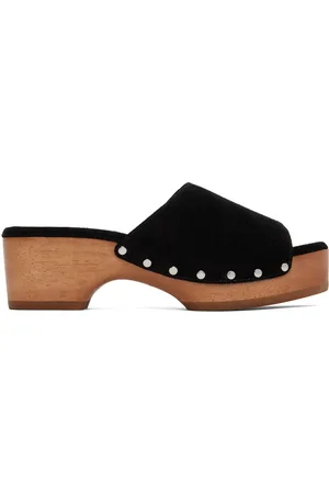 RAG&BONE Black Mara Clog Slides