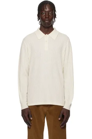 Guest In Residence Beige Theo Waffle Polo