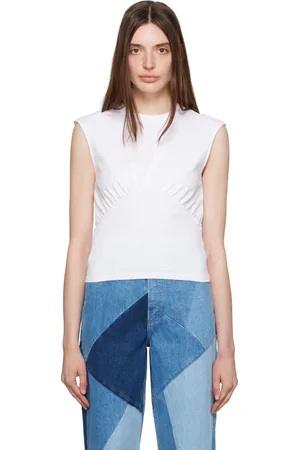 Frame White Empire Tank Top