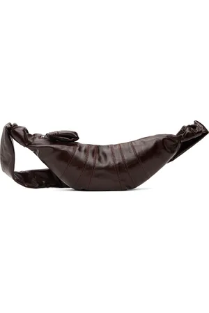 LEMAIRE Burgundy Small Croissant Bag