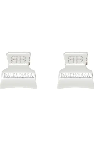 Balenciaga Silver Holli BB XS Hair Clip Set