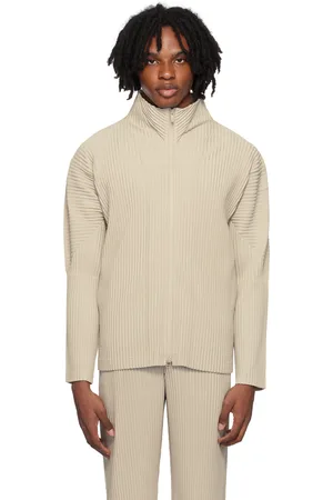 Issey Miyake Beige Color Pleats Jacket