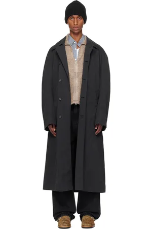 OUR LEGACY Navy Collapse Car Coat