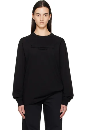 Alexander Wang Distressed Logo Long-Sleeve T-shirt