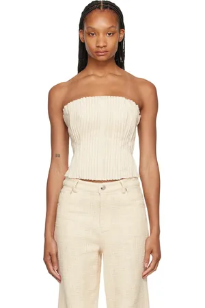 Staud Off-White Parma Tube Top