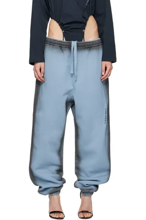 Y / PROJECT Blue Pinched Logo Sweatpants