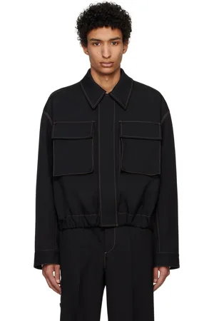 Jil Sander Black Flap Pocket Jacket