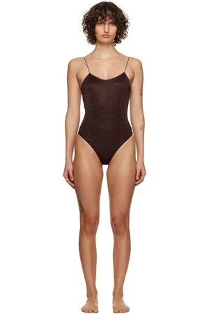 Oseree Brown Lumière One-Piece Swimsuit