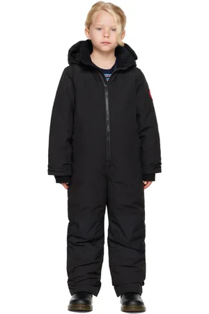 Canada Goose Little Kids Black Grizzly Down Snowsuit