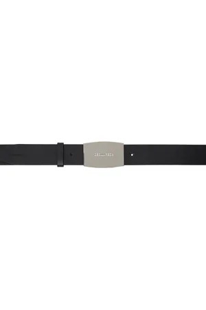 Dsquared2 Black City Nights Plaque Belt