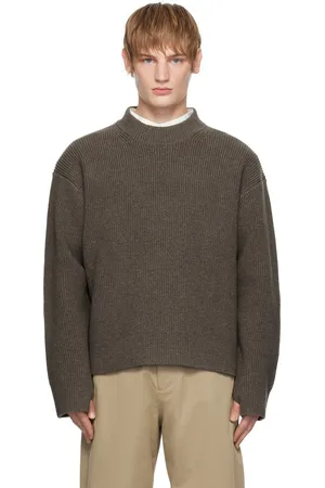 STUDIO NICHOLSON Brown Voe Knit Sweater