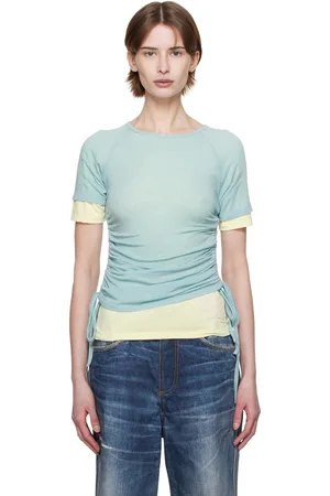 Andersson Bell Blue & Yellow Cindy String Layered T-Shirt