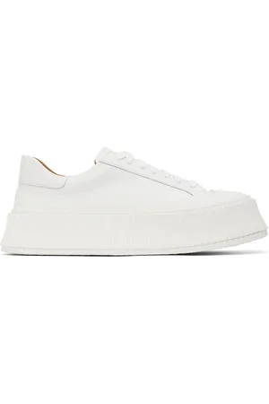 Jil Sander White Low-Top Platform Sneakers