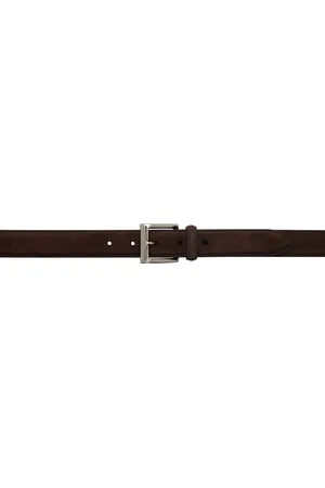 Beams Brown Suede Belt