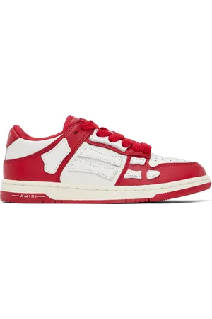 AMIRI Kids Red & White Skel-Top Low Sneakers