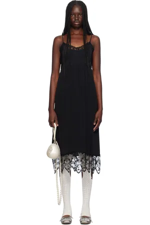 Simone Rocha Deep Lace Trim Slip Dress