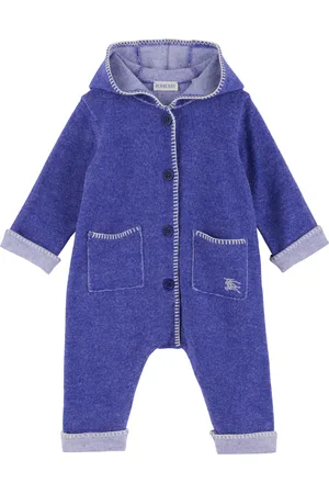 Burberry Baby Blue Wool Jumpsuit