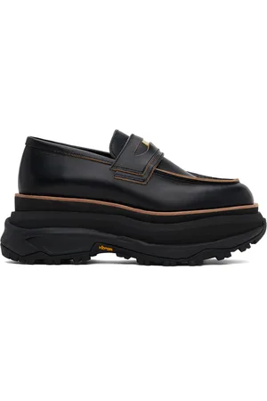 SACAI Black Platform Loafers