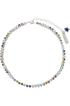 Collina Strada Silver Brass Tennis Necklace