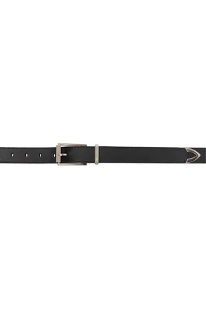 Ami Black Rectangular Buckle Belt