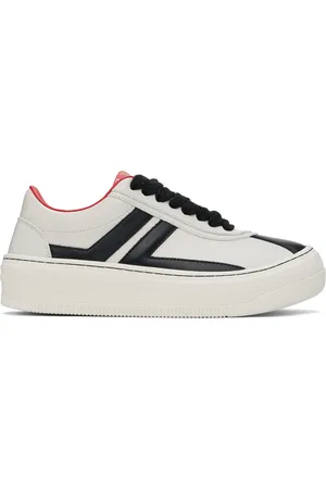 Lanvin Black & Off-White Future Edition Cash Sneakers