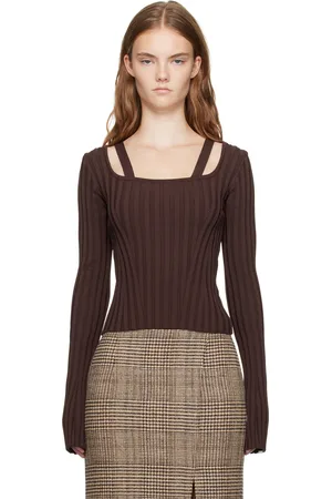 Recto Scoop Neck Fitted Sweater