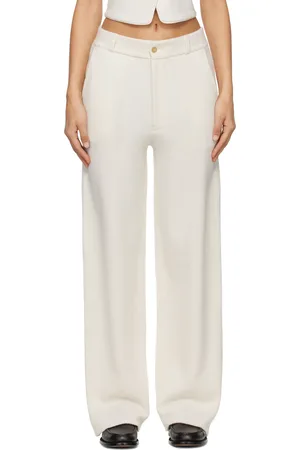 Guest In Residence Off-White Tailored Trousers