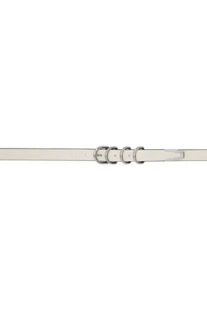 RAG&BONE Off-White Leather Baby Spire Hip Belt