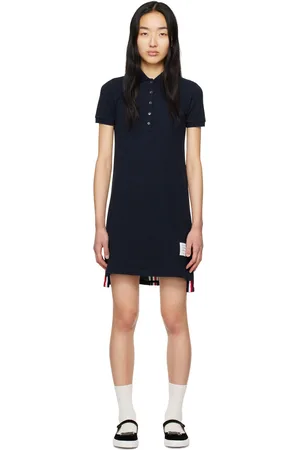 Thom Browne Navy Short Sleeve Minidress