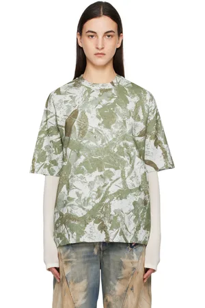 Acne Studios Gray & Brown Crew Neck T-shirt