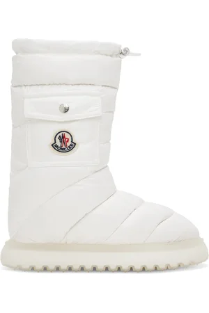 Moncler White Gaia Down Boots