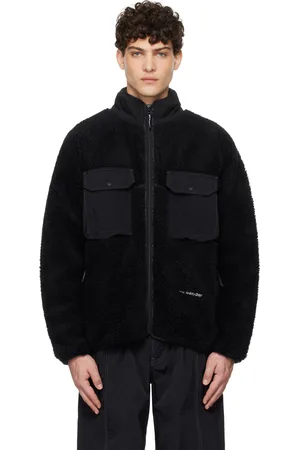 and wander Black Wool Boa Jacket