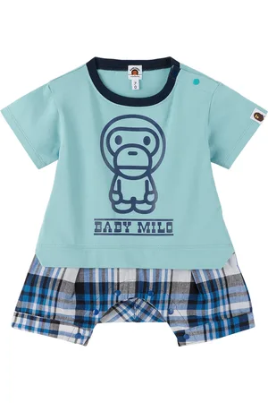 BAPE Baby Blue Baby Milo Layered Romper