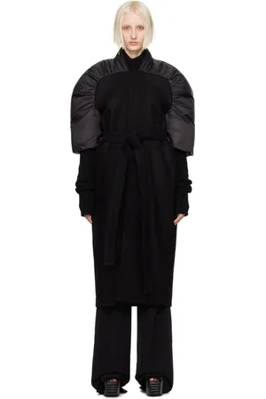 Rick Owens Black Porterville Duvetina Down Coat