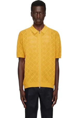 Beams Yellow Mesh Polo