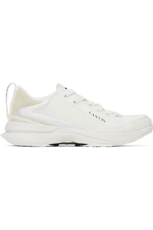 Lanvin White L-I Mesh Sneakers