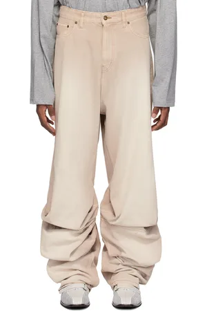 Y / PROJECT Pink Draped Jeans