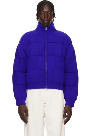 Guest In Residence Blue & Black Quilted Reversible Puffer Jacket