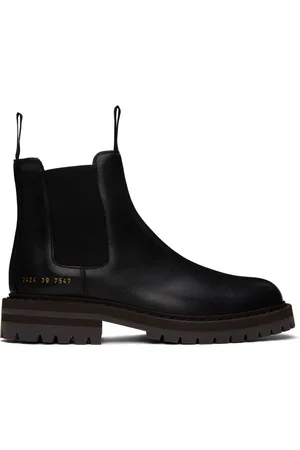 COMMON PROJECTS Black Leather Chelsea Boots